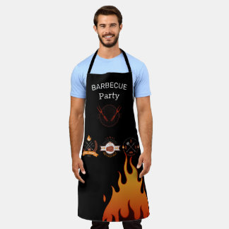 BBQ Cooking Apron Black griil master, grill