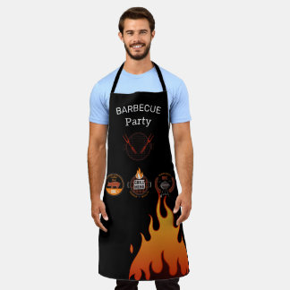 BBQ Cooking Apron Black griil master, grill