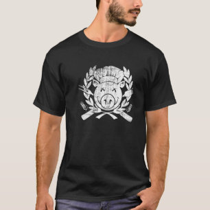 BBQ Crest - worn white T-Shirt