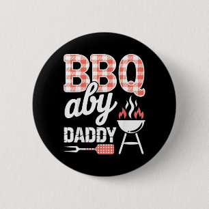 BBQ Daddy Funny Grill Master Fathers Day 6 Cm Round Badge