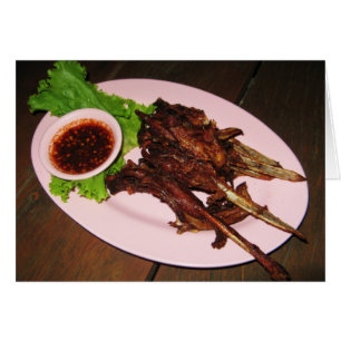 BBQ Duck Beaks ... Thai Asian Street Food Card