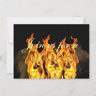 BBQ Flames Invitation