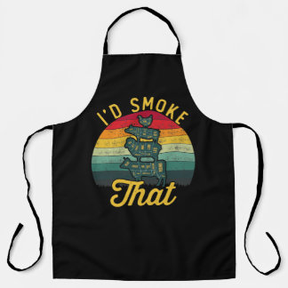 BBQ Gifts - I'd Smoke That Apron