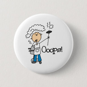 BBQ Gone Bad 6 Cm Round Badge