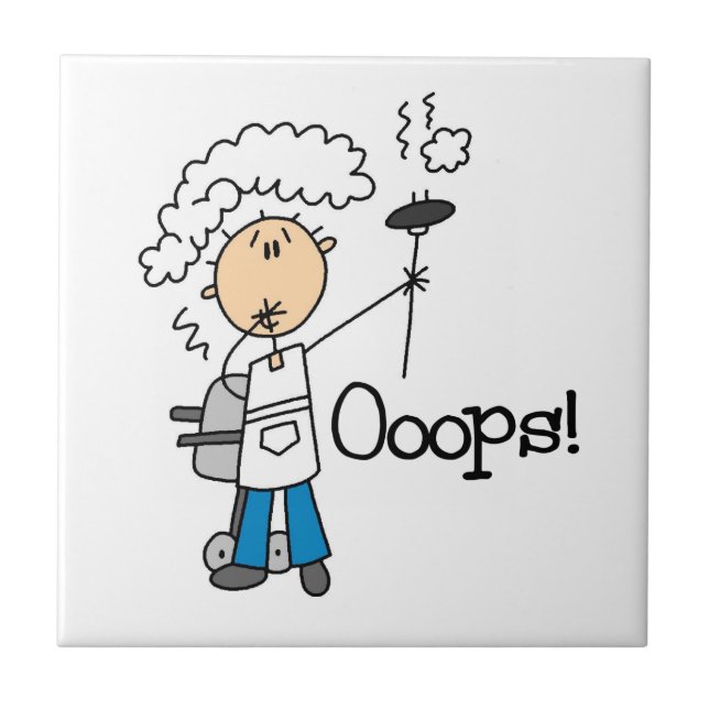 BBQ Gone Bad Ceramic Tile (Front)