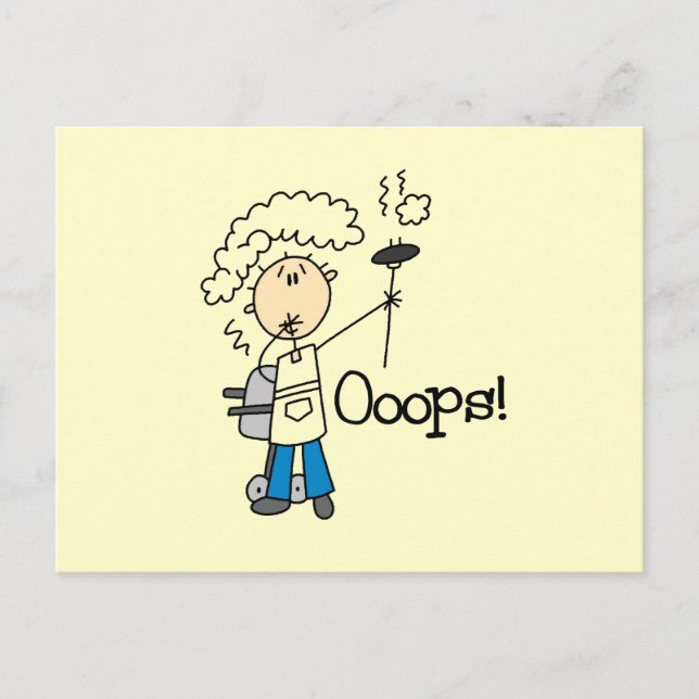 BBQ Gone Bad Postcard (Front)