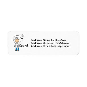 BBQ Gone Bad Return Address Label