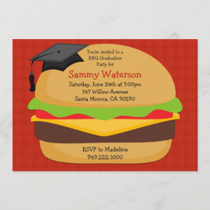 BBQ Graduation Party Invitation Class of 2012