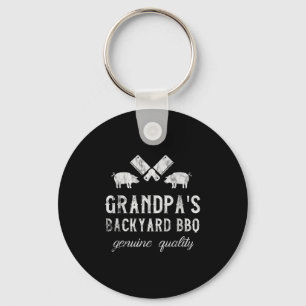 Bbq Grandpa Grill Saying _ Barbecue Quote Grilling Key Ring