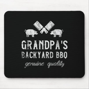 Bbq Grandpa Grill Saying _ Barbecue Quote Grilling Mouse Pad