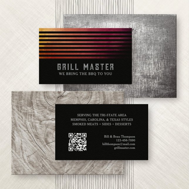 BBQ Grill Catering Business Card (Creator Uploaded)