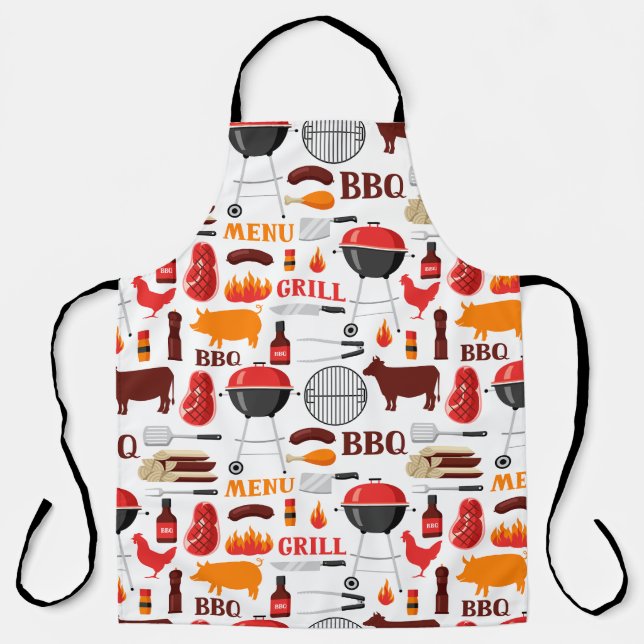 BBQ Grill Cow Chicken Apron (Front)