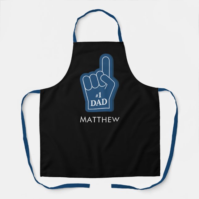 BBQ Grill Dad Keepsake Personalised Apron (Front)