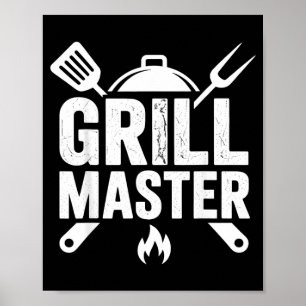 Bbq Grill Master Backyard Barbecue Smoke King Poster
