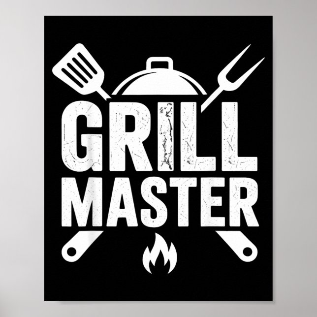 Bbq Grill Master Backyard Barbecue Smoke King Poster (Front)