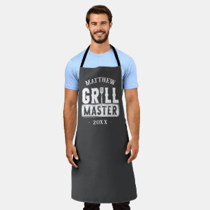  BBQ Grill Master Personalised Best Dad Father's   Apron