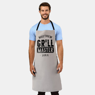  BBQ Grill Master Personalized Best Dad Father's   Apron