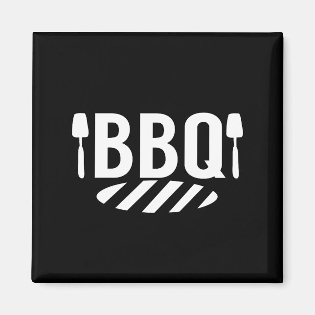 Bbq Grill Summer Cookout Barbecue Magnet (Front)
