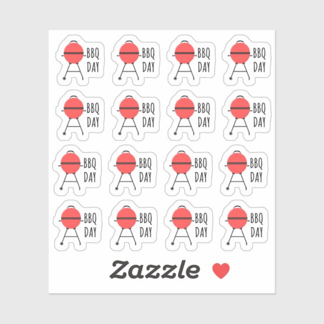 BBQ Grill Summer Grilling Day Calendar Planner (Sheet)