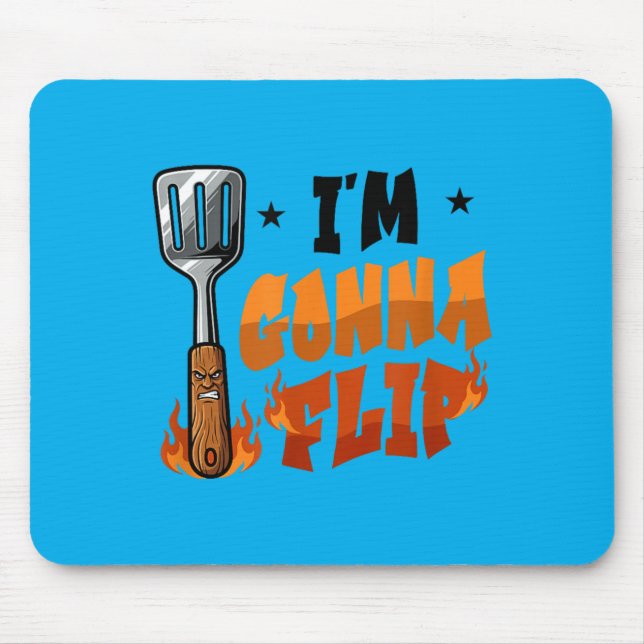 Bbq Grilling Barbecue Spatula Grill Chef 1 Mouse Pad (Front)