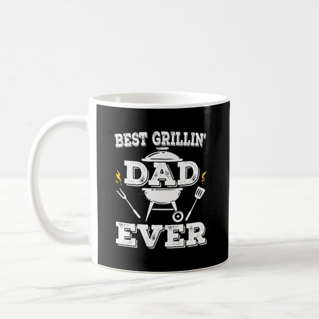 BBQ Grilling Dad Grill Barbeque Father's Day Gift Coffee Mug (Left)