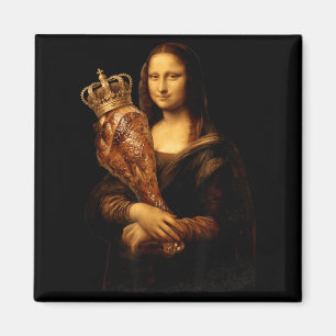 BBQ Grilling Lisa Roasted Meat Leg Crown Funny Magnet