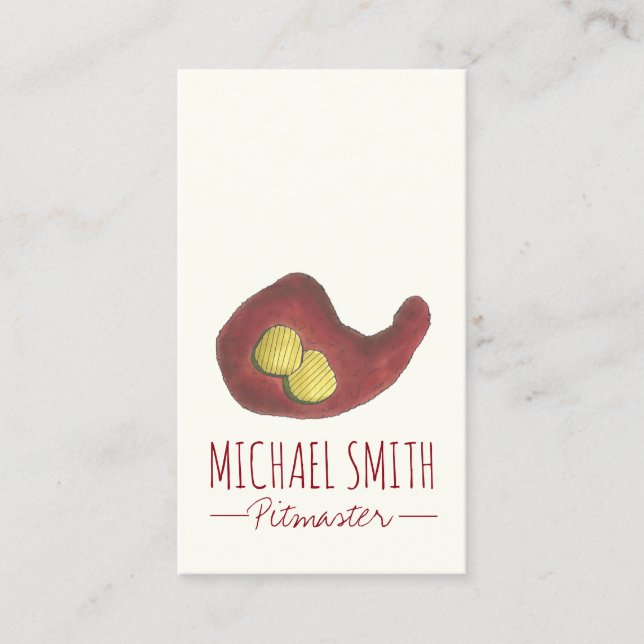 BBQ Hot Chicken Nashville TN Barbecue Restaurant Business Card (Front)