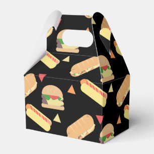 BBQ Hot Dog Burger Food Sandwich Party Favour Box