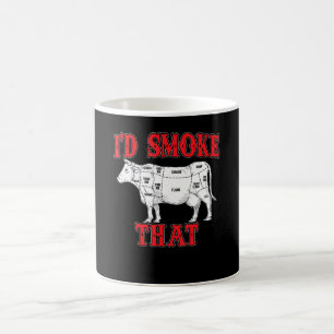 BBQ Id Smoke That Cow BBQ I Grilling Grillmasters Coffee Mug