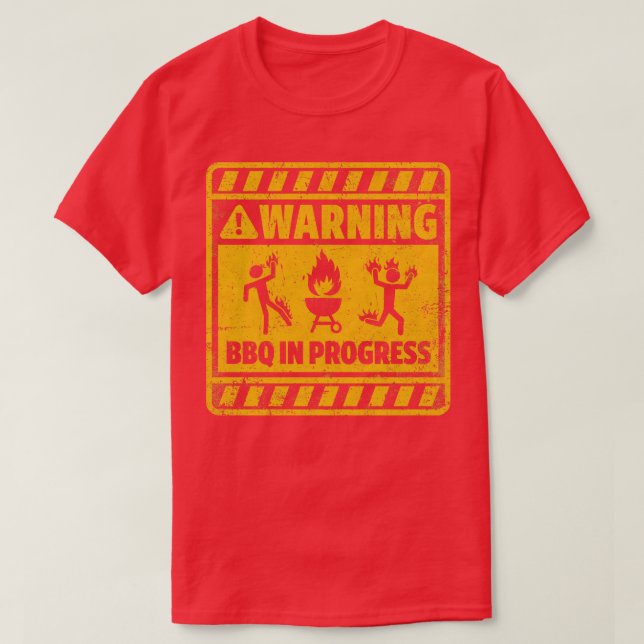 BBQ in Progress T-Shirt (Design Front)