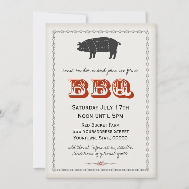 BBQ Invitation (Front)
