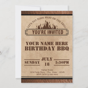 BBQ Invitation For Any Occasion, Birthday