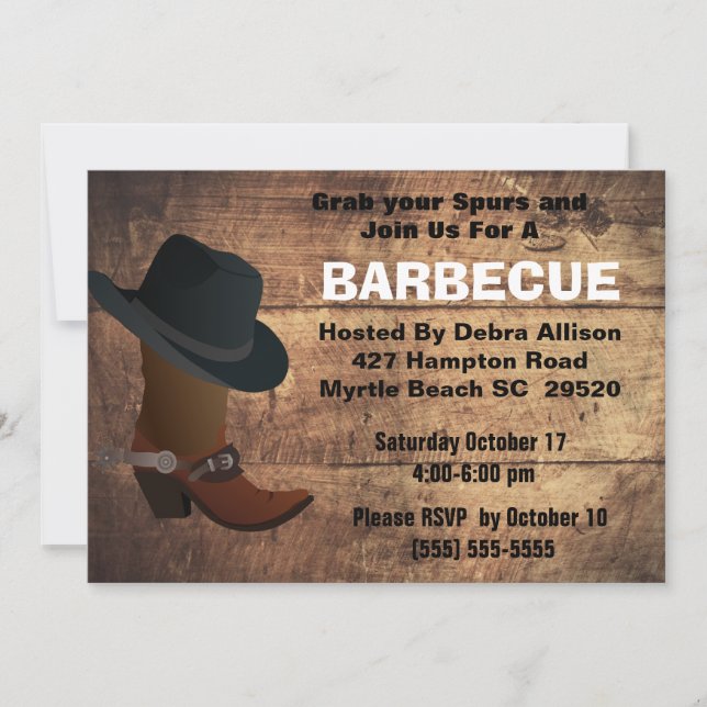 BBQ Invitations (Front)