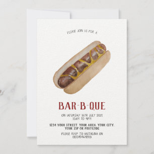 BBQ invite hot dog