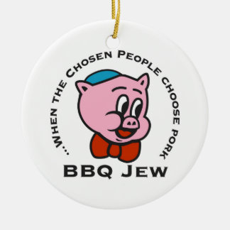 BBQ Jew Christmas Ornament