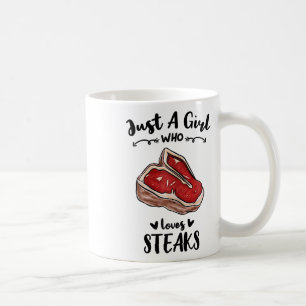 Bbq Just A Girl Who Loves Steak Coffee Mug