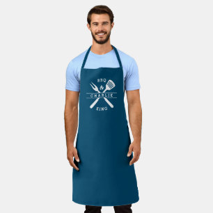 BBQ King   Dad Chef   Personalised Name Apron