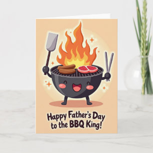 Bbq King Fathers Day Feast Card