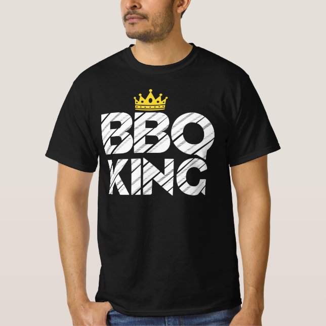 BBQ King For Dad BBQ Grill Dad Grilling Pitmaster T-Shirt (Front)