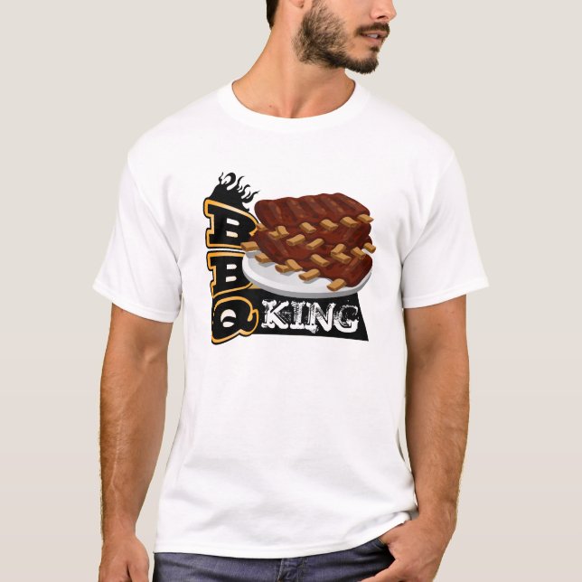 BBQ KING! Ribs Icon T-Shirt (Front)