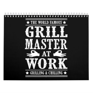 BBQ Lovers   The World Famous Grill Master At Work Calendar