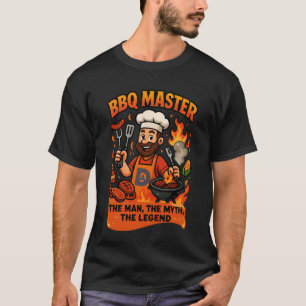 BBQ Master Dad Funny Fathers Day Grill Gift T-Shirt