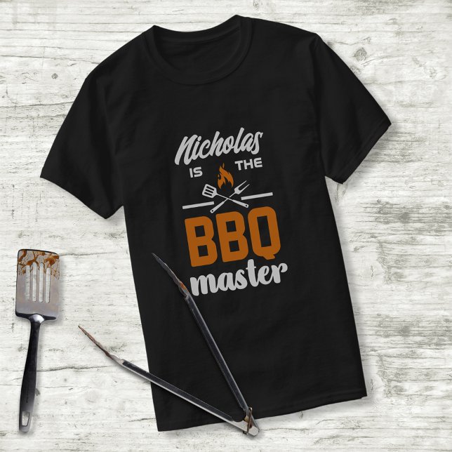 BBQ Master Grilling Tools Typography Custom T-Shirt (Creator Uploaded)