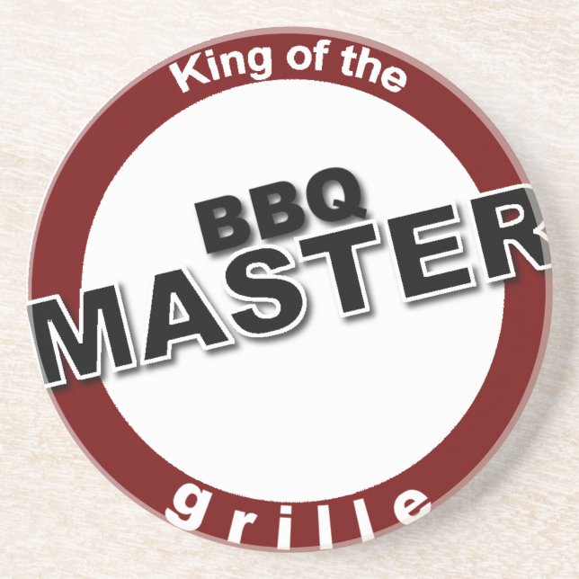 BBQ Master King of the Grille Coaster (Front)