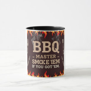 BBQ Master Smoke 'Em Design Mug
