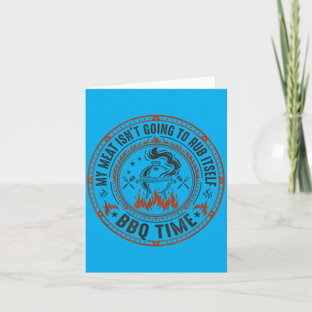Bbq Meat Rub Barbecue Grilling Card (Front)