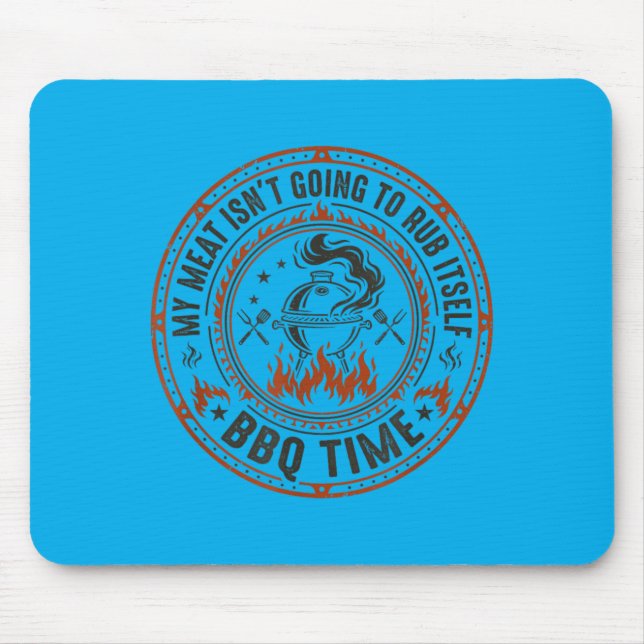 Bbq Meat Rub Barbecue Grilling Mouse Pad (Front)