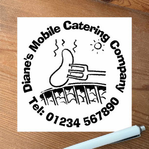 BBQ & Mobile Catering Business. Rubber Stamp