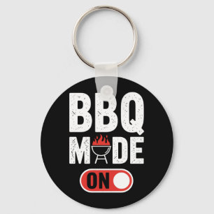BBQ Mode On Backyard Grilling Smoke t Masters Key Ring