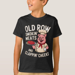 Bbq Old Row Smoking Meats And Clappin Cheeks 1 T-Shirt